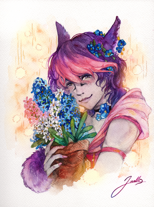 Flowers Watercolor by Noah Walker